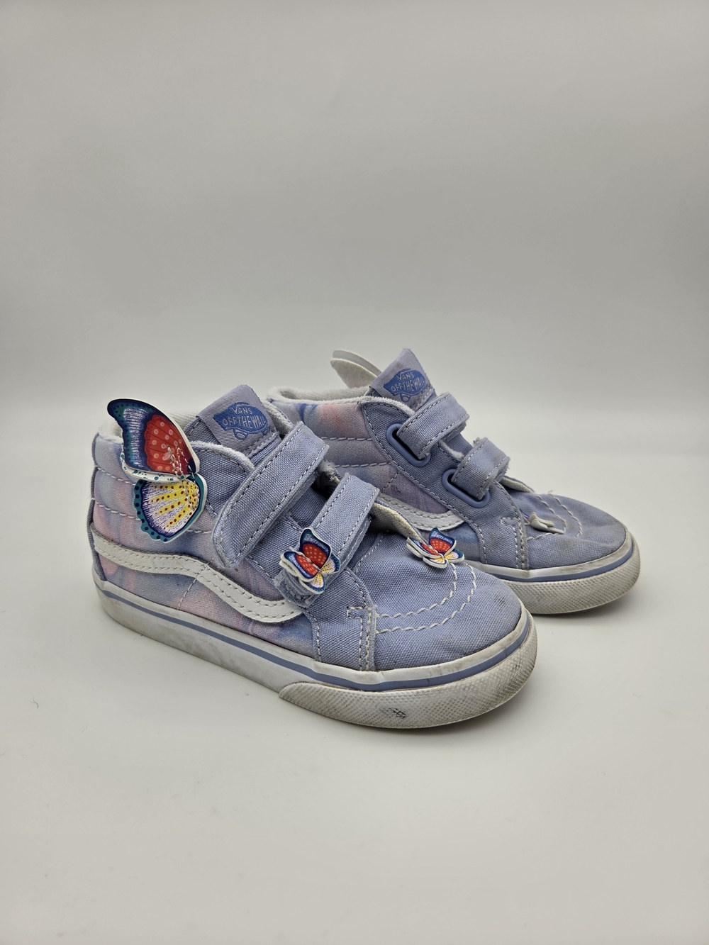 Vans Sk8-Hi Reissue Butterfly Wings Lavender High Top Sneaker Size 9 Girls Shoes